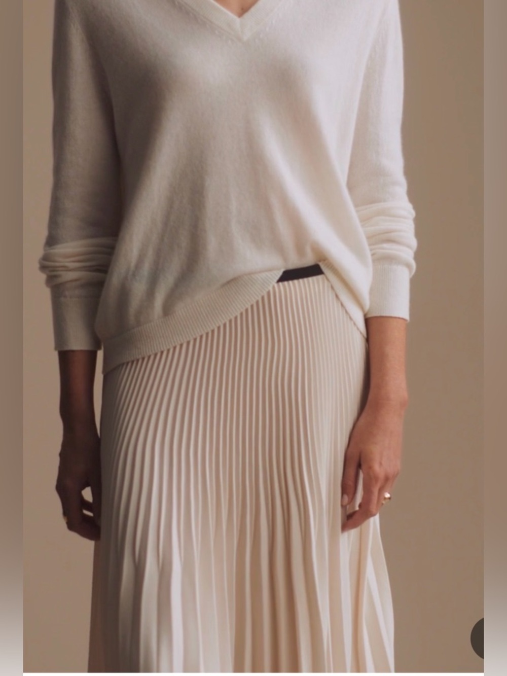 Jenni Kayne Pleated Skirt.
Ivory/Black
NWOT 
Size XS - Picture 2 of 15